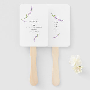 Abanico Lavender Bienvenida Boda al aire libre