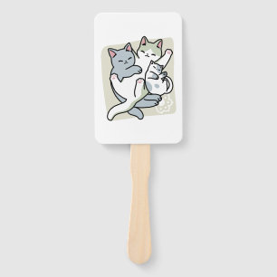 Abanico Laze Furr Days - Diseño de gatos perezosos