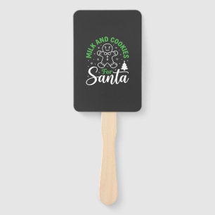 Abanico Leche y Galletas de Navidad para Santa