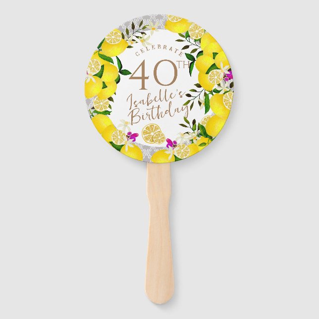 Abanico Lemon Birthday (Anverso)