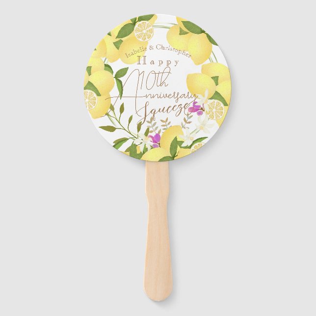 Abanico Lemon Squeeze White (Anverso)