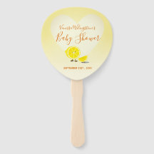 Lemon y limón Slice Baby Shower Corazón Amarillo