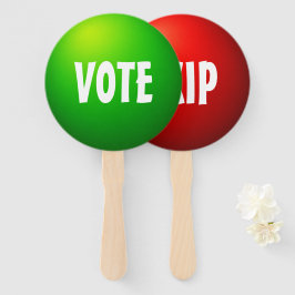 Abanico Letrero de paleta de juego interactivo de voto ski
