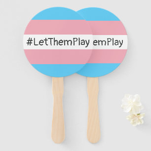 Abanico #LetThemPlay atletas transgénero transgénero bande
