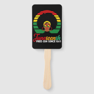 Abanico Libertad Negra Gratis desde 1865 Juneteenth