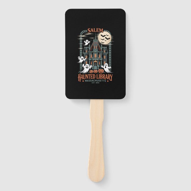 Abanico Librería Halloween - Halloween - Biblioteca embruj (Anverso)