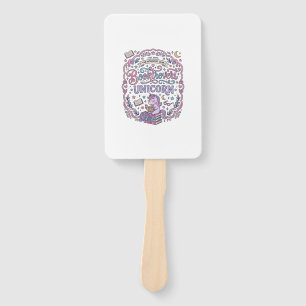 Abanico Libro de Unicornio Divertido Regalo Diseño
