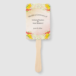 Abanico Lily Flower Garden Boda