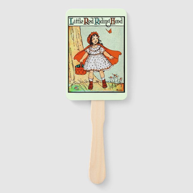 Abanico Little Red Riding Hood Vintage Cute (Anverso)