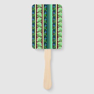 Abanico Liyawel tradicional de Sri Lanka (patrón de hojas)