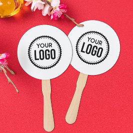 Abanico Logotipo de empresa personalizado