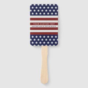 Abanico Los E.E.U.U. bandera americana personalizado