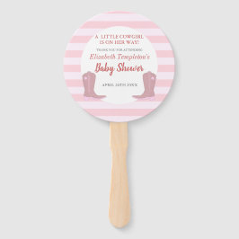 Abanico Los fans de Baby Shower en el País Vaquero