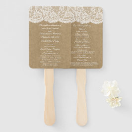 Abanico Los programas de colección de Bodas Kraft & Lace