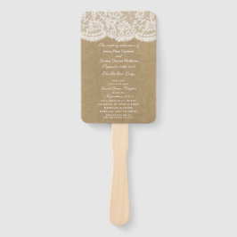 Abanico Los programas de colección de Bodas Kraft & Lace
