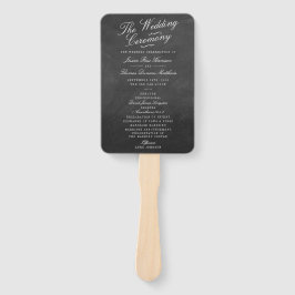 Abanico Los programas de colecta de Bodas Fancy Chalkboard