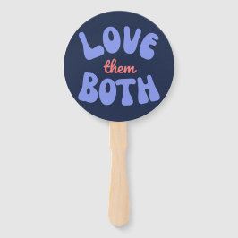 Abanico Los retro los aman a ambos progenitores por la vid