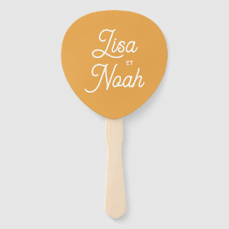 Abanico Lot d'éventails Colorus orange