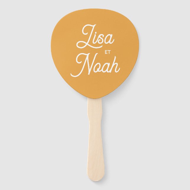 Abanico Lot d'éventails Colorus orange (Anverso)