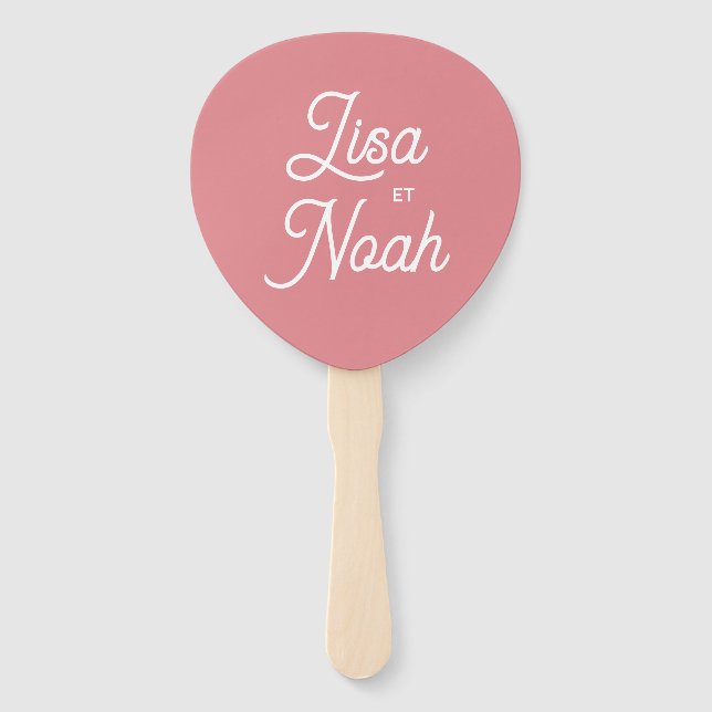 Abanico Lot d'éventails Colorus rose (Anverso)