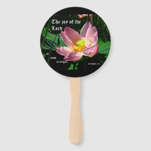 Abanico Lotus Blossom Nehemiah 8:10