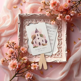 Abanico Lovely Rustic Pink Tones Church Wedding Program