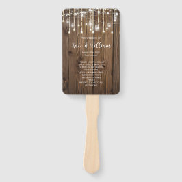 Abanico Luces de cuerdas de boda RUSTIC Country