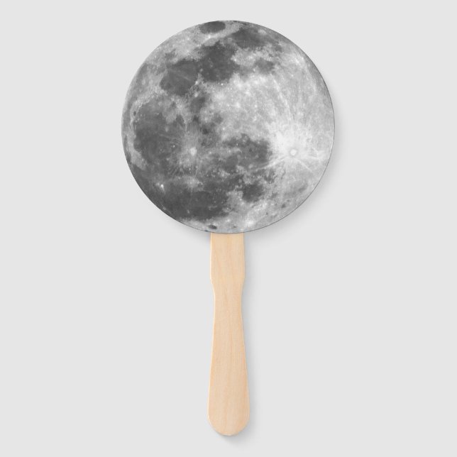 Abanico Luna llena malhumorada (Anverso)