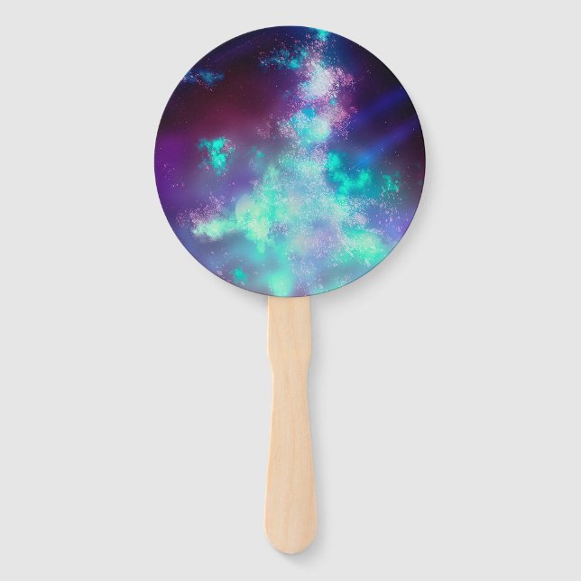 Abanico Luz de neón del cielo nocturno conjunto de fans (Anverso)