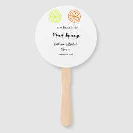 Abanico Main Squeeze limón cítrico ducha de novia agregar