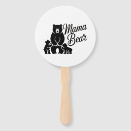 Abanico Mama Bear with Cubs Cute Family Bear