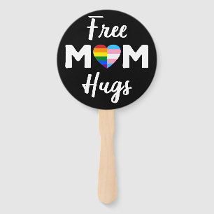 Abanico Mamá libre abrazo II - Día del Día del Arcoiris