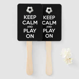 Abanico Mantener la calma y jugar