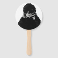 Abanico manual de chico anime Midnight-Emo - Estét