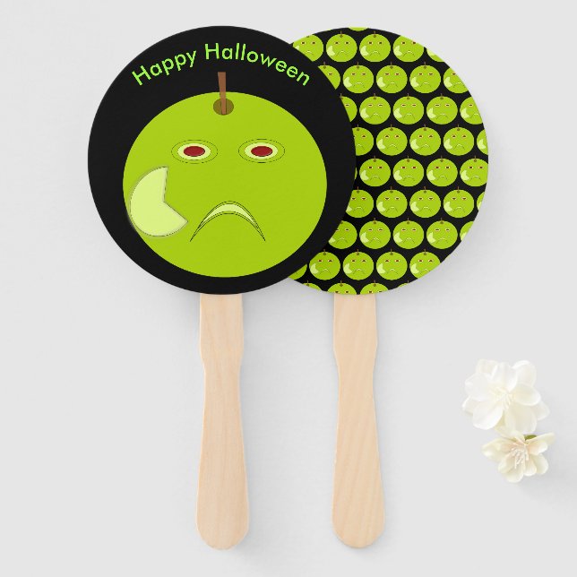 Abanico Manzana malvada con ventilador Personalizado de Sc (Anverso y reverso)
