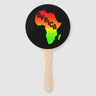 Abanico Mapa del continente africano