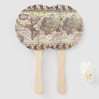 Abanico Mapa del mundo de 1652, Mapa mundial del Atlas del