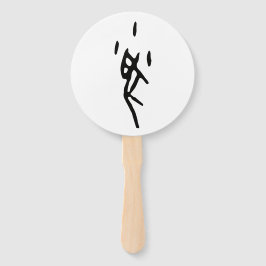 Abanico Maravillosa rata de zodiaco chino-#001-