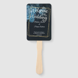 Abanico Marco geométrico de oro de Moda simple