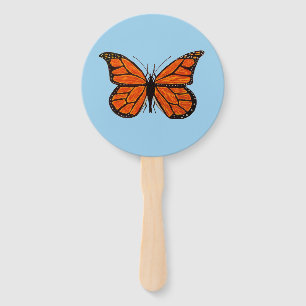 Abanico Mariposa de monarca en fan de la mano