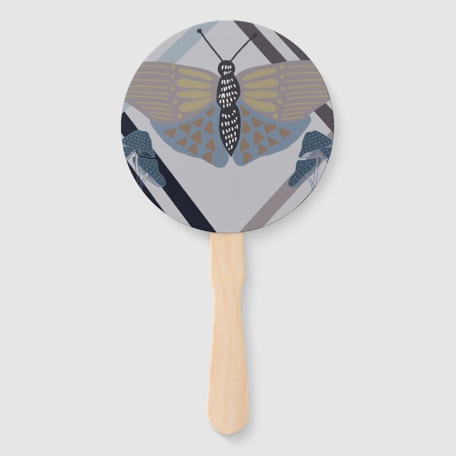 Abanico Mariposa moderna (Anverso)