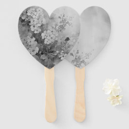 Abanico Mariposa negra y blanca