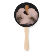 Maui Swan Hand Fan Set