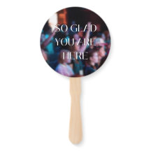 Me alegra que estés aquí Hand Fan