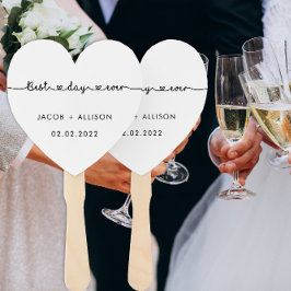 Abanico mejor día de boda elegante