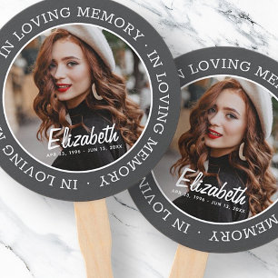 Abanico Memorial en memoria de amor Personalizado moderno