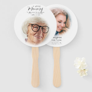 Abanico Memorial moderno antes y después de la foto