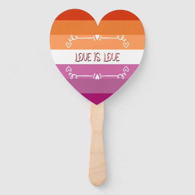 Abanico Mes del Orgullo Amor es Amor (Reverso)