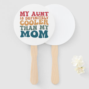 Abanico Mi tía es definitivamente más genial que mi mamá 