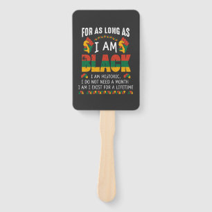 Abanico Mientras Sea Negro Soy Histórica Camiseta